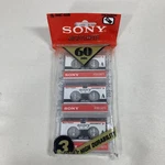 Sony Microcassette Tapes Pack 3MC-60B Blank Audio 60-120 Minute. Fixed Price $12.00.