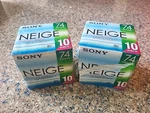 Sony Md 74 Minute Neige Recordable Minidisc Lot Of 20 New Japan. Fixed Price $110.00.