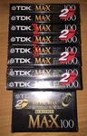 Tdk Ma-x 100MIN Ultimate Wide Dynamic Range Metal Tape For Cassette Deck. Fixed Price $499.00.