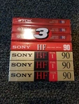 Lot Of 7 Sealed Blank Cassette Tapes Min Tdk D90, Sony Hf. Fixed Price $18.00.