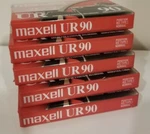 5 Maxell Ur 90 Minute Blank Audio Cassette Tapes Normal Bias Sealed. Fixed Price $12.00.