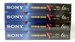 Sony Premium Grade T-120 6 Hrs Vhs Blank Video Tapes Bundle Of 4 New Free Ship. Fixed Price $19.99.