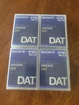 Lot Of 4 Sony PDP-125C Pro Dat Plus Digital Audio Tapes 62 Minute Nos. Fixed Price $42.95.