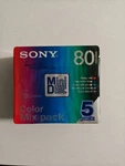 New Pack Sony Color Collection Mix Recordable Minidisc (md) 5MDW80CRX. Fixed Price $47.69.