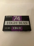 Sony 74 High Bias Cd-it Type Ii Ultra Slim Audio Blank Cassette Tape. Sealed. Fixed Price $10.99.