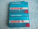 Lot Of 2 Vintage Certron D90 Instant Start Dictation Blank Cassette Tapes Min. Fixed Price $5.95.
