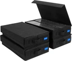 Cassette Storage Box With Handles Lid TAPE-4PACK. Fixed Price $53.08.