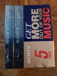 Sony High Fidelity 5 Pack 90 Min Blank Audio Cassette Tapes Nip Type. Fixed Price $15.00.