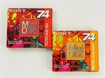 2X! New Sony MDW-74AR Recordable Mini Disc, Ruby Red, Topaz Yellow *sealed!*. Fixed Price $19.97.