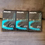 3 Pack Philips Dcc Minute Digital Compact Cassette - Brand New 900. Fixed Price $79.99.