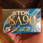 5-PACK Tdk SA90 High Bias Min Blank Audio Cassette Tapes Brand New Sealed. Fixed Price $29.99.