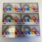 Lot Of 6 Retro Skc Gx 90 Blank Audio Cassette Tapes New Factory Sealed- Vtg. Fixed Price $25.00.