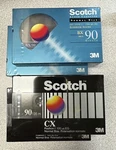Scotch 60 Minute Blank Cassette Tapes New Sealed Lot Of 4. Fixed Price $10.00.