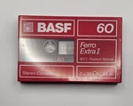 Basf 60 Ferro Extra Stereo Cassette Tape 2X30 Min. 88M Sealed New. Fixed Price $14.27.