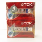 Tdk 4-PACK D90 Superior Normal Bias Minute Blank Audio Cassette Tapes Sealed. Fixed Price $12.95.