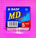 Md Basf Maxima 74 Pack Blank Mini Discs (5) (sealed). Fixed Price $59.99.