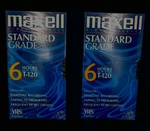 Nos Sealed Vhs Vcr 6 Hour Maxell Tapes Video Blank Standard Grade T-120 Y2K. Fixed Price $10.00.