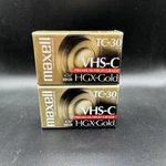 Lot Of 2 Maxell Vhs-c TC-30 Hgx-gold Premium High Grade Video Camcorder Tapes. Fixed Price $9.87.