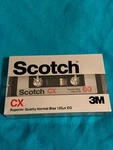 Scotch Cx 60 Min Audio Cassette Tape Normal Bias New Blank Media Made Korea. Fixed Price $5.00.