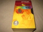 4 Pack Tdk T-120 Vhs Blank Video Tapes (up To 6 Hours Per Tape) New Sealed. Fixed Price $20.00.