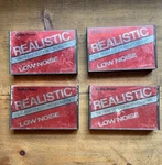 Lot Of 4 Realistic Low Noise High Fidelity 90 Min Audio Tape Radio Shack. Fixed Price $8.99.