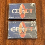 X2 Sony Cd-it C-100CDT2A Minutes Cassette High Bias Type Ii Factory Sealed. Fixed Price $9.99.