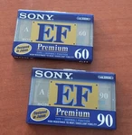 Sony Ef Premium 60 Min & 90 Type Blank Cassette Tape New Sealed Lot Of (2). Fixed Price $24.91.
