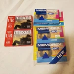 New Lot Of 5 3 Memorex Dbs 90 2 Maxwell Ur 60 Blank Audio Cassette Tapes. Fixed Price $9.99.