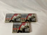 Lot Of 3 Maxell Xlii 110 High Bias Type Audio Cassette Tapes Sealed (nos). Fixed Price $24.99.