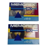 2 Vintage Nos Memorex Sealed Dbs 90 Min Blank Audio Cassettes Tapes 135. Fixed Price $9.95.