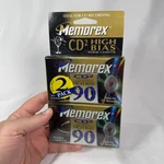 Memorex Cd High Bias Type Ii 90 Min Blank Audio Cassette Tapes Sealed 2-PACK. Fixed Price $14.95.