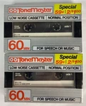New Of 2 Tonemaster Cassette Tapes Blank Low Noise Normal Position 60 Min. Fixed Price $16.99.