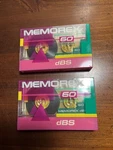 Memorex Blank Cassette Tapes Of 2 60 Clear Original Packaging. Fixed Price $9.99.