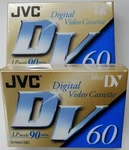 Mini DV60 Video Cassette Tape Anti Static Lid 90 Minutes 2 Pack Jvc. Fixed Price $49.79.