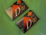 (2) Two Tdk Slimline Ecocase D90 Blank Cassette Tape High Output Ieci Type. Fixed Price $8.95.