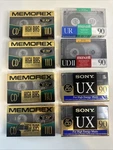 8 Sealed Cassette Tapes Blank Audio 90-110 Minutes Memorex, Maxwell, Sony New. Fixed Price $29.00.