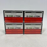 Lot Of 4 Tdk D-C90 Used Cassette Tapes Min Sold Blanks. Fixed Price $12.28.