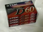Tdk Audio Cassettes D60 High Output Ieci/type 1 Lot Of 4 Factory Sealed. Fixed Price $9.95.