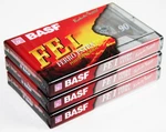 3 Basf Ferro Extra 90 Minute Audio Cassette Tapes - N.o.s. Factory Sealed. Fixed Price $10.99.