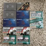 Maxell Xlii 90 Usii, Tdk Type Sony, Universal Sealed Cassette. Fixed Price $45.00.