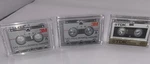 3 Microcassettes MC-60 Panasonic Tdk With Storage Cases. Fixed Price $12.50.