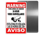 Cctv Warning Security Audio Video Surveillance Camera Sign English/spanish. Fixed Price $19.39.
