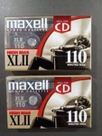 2-MAXELL Xlii 110 Minutes Audio Cassette Tapes Lot High Bias New Sealed Vtg Nos. Fixed Price $20.00.