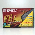 Emtec 1 Ferro Extra Blank Cassette Tape 3 Pack 60 Min Position Normal Sealed!. Fixed Price $13.65.