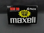 4 Maxell 90 High Bias Audio Cassettes New And Sealed Made In Japan. Fixed Price $48.00.
