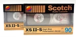 2 Scotch Xs Ii-s High Bias Audio Cassette Tapes, New & Sealed Vintage Nos. Fixed Price $21.00.