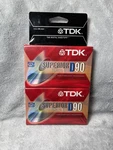 Tdk Superior 90 Blank Cassette Tapes Normal Bias Music 2 Pak. Fixed Price $5.99.