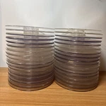 Vintage Ampex 7" 1/4" Clear Empty Take Up Reel Lot Of 32. Fixed Price $99.99.