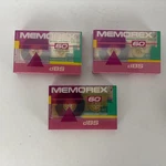 Memorex Blank Audio Cassette Tapes (lot Of 3) DBS60 Clear Original Packaging New. Fixed Price $16.00.