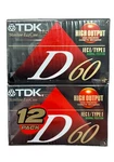 Tdk D60 Cassette Tapes IEC1/ Type Normal Position High Output Audio 12 Pack. Fixed Price $34.99.